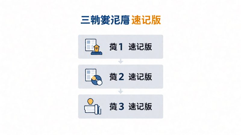 三步判断法(速记版) 示意图